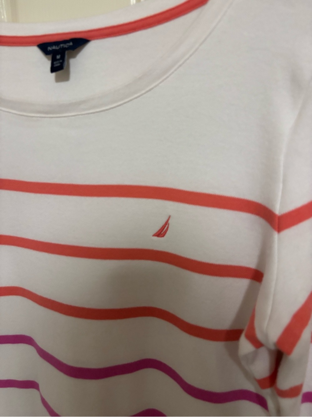 Striped Cotton Boatneck Dress Summer Capsule Nautica Medium - Picture 4 of 8